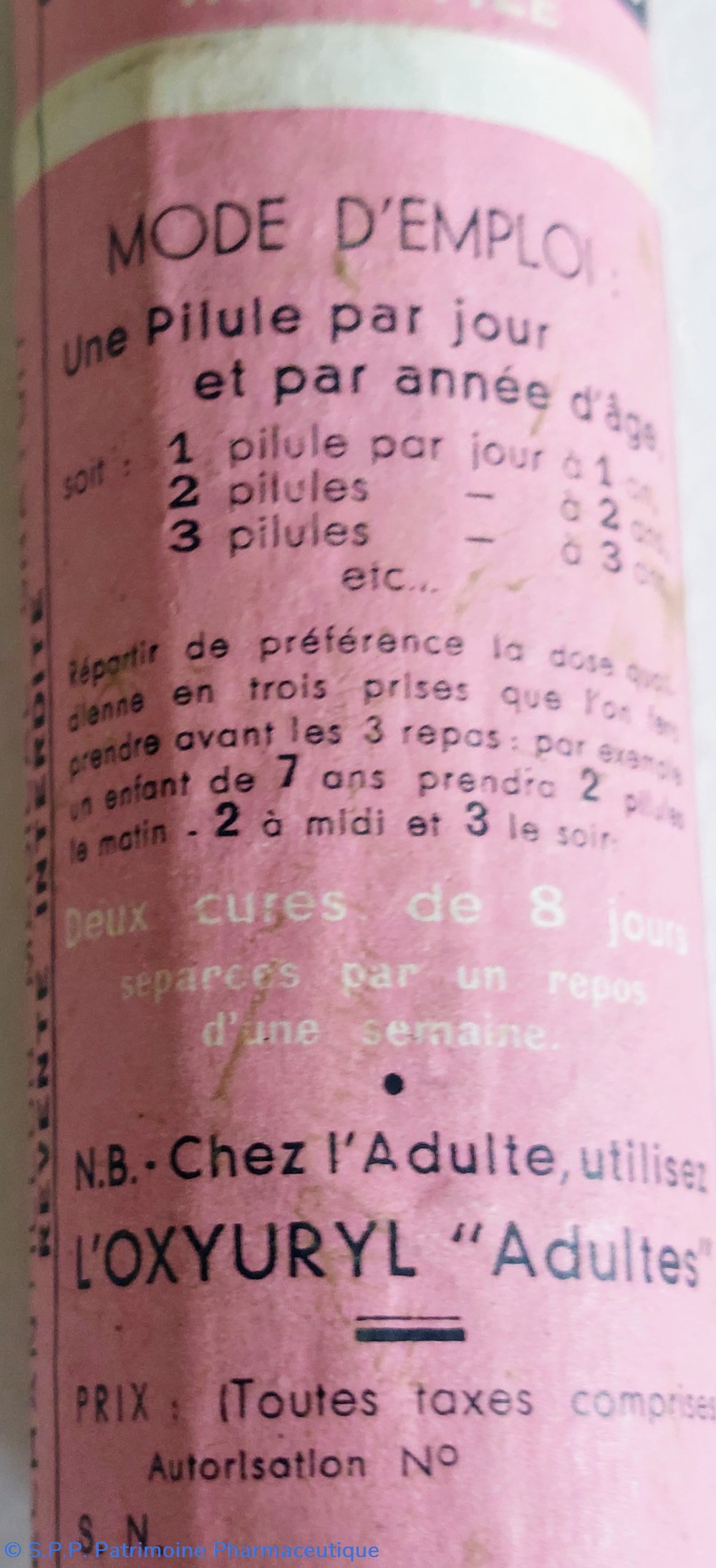 science oxyuryl infantile pilules