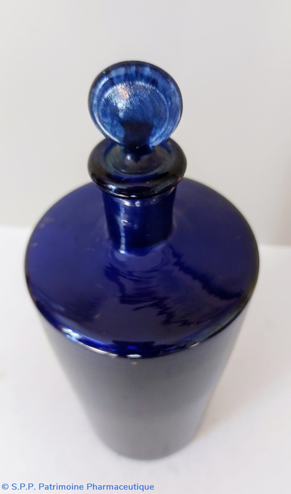 Bleu/ Flacon cylindrique de Pharmacie H. 25 cm 5 science bleu flacon cylindrique de pharmacie h 25 cm