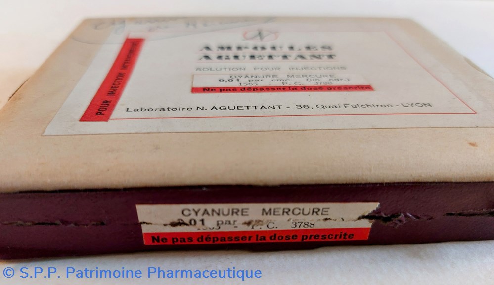science pharmacie cyanure de mercure 25 ampoules