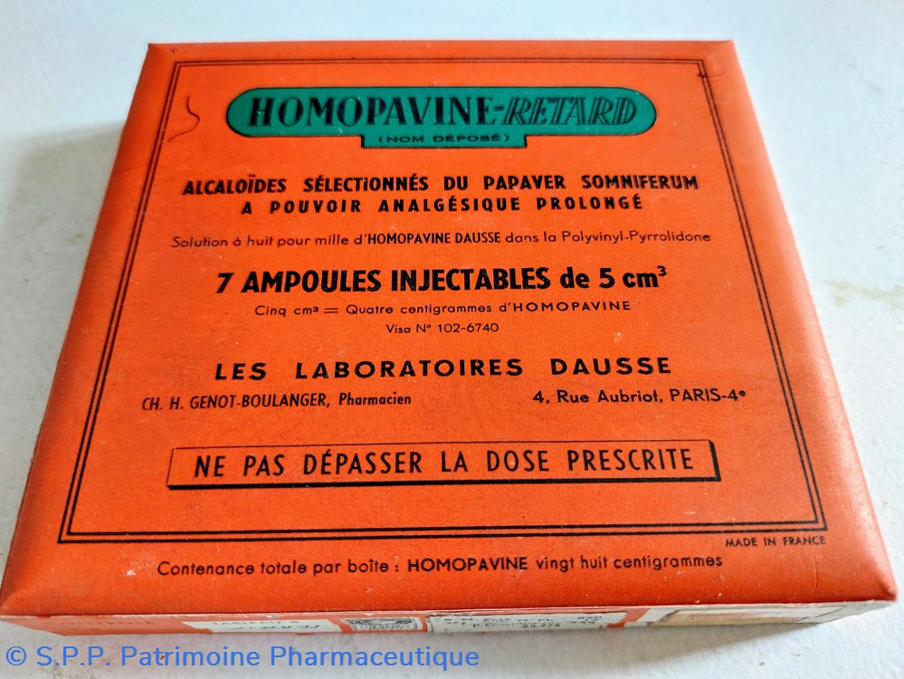 science pharmacie homopavine retard 7 ampoules de 5 cm3