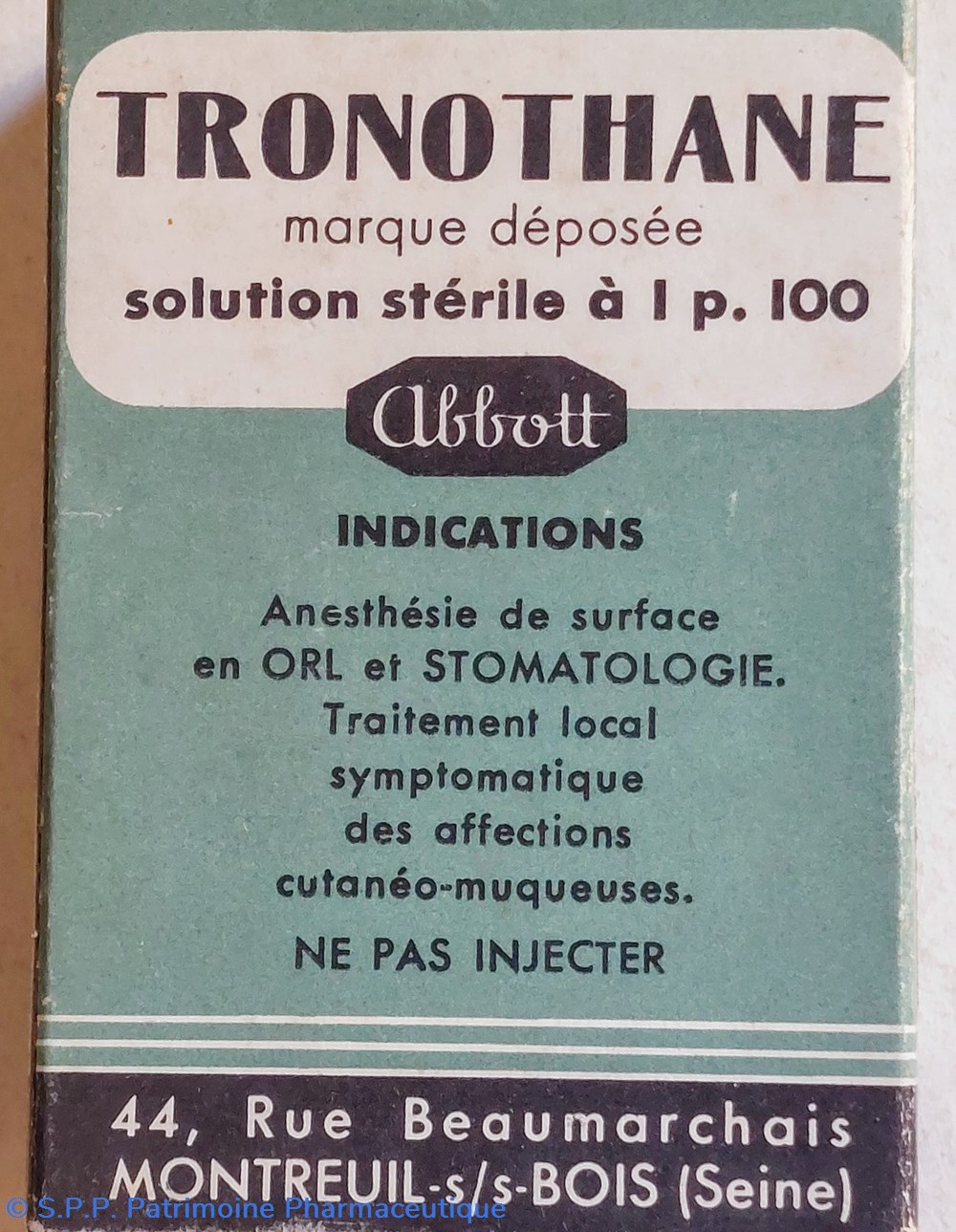science pharmacie tronothane flacon 15 ml abbott