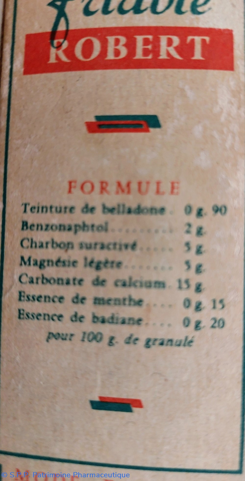 GRANULÉ FRIABLE ROBERT 3 science granule friable robert