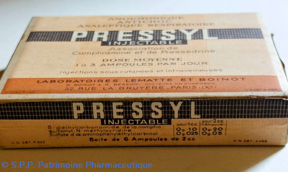 science pharmacie pressyl injectable 6 ampoules de 2 cc