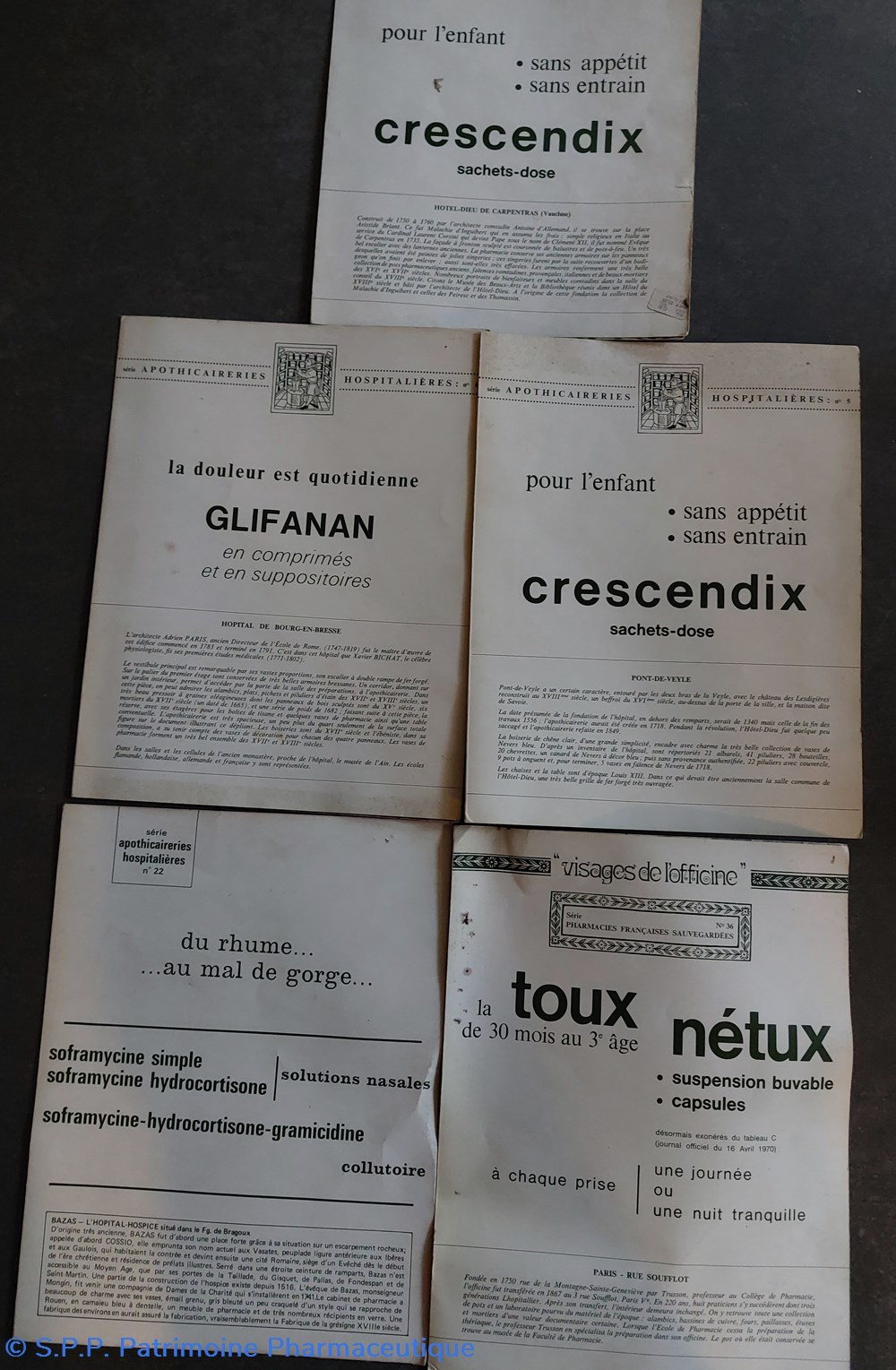 Séries documentaires et publicitaires-Labo. ROUSSEL 2 objets series documentaires et publicitaires labo roussel