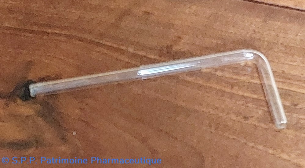 Paille de laboratoire / tube coudé en verre 3 science pharmacie paille de laboratoire tube coude en verre