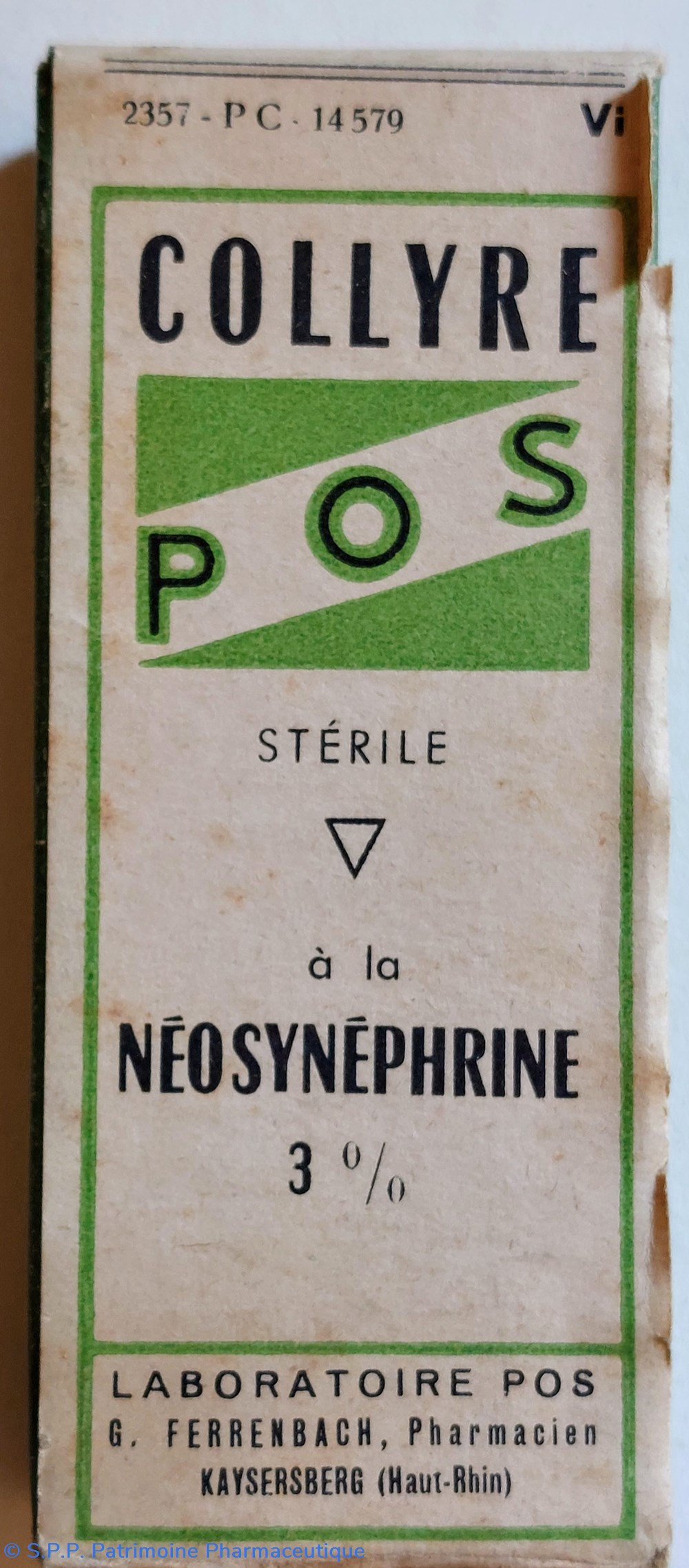 NÉOSYNÉPHRINE 3 % COLLYRE P. O. S. science pharmacie neosynephrine 3 collyre p o s