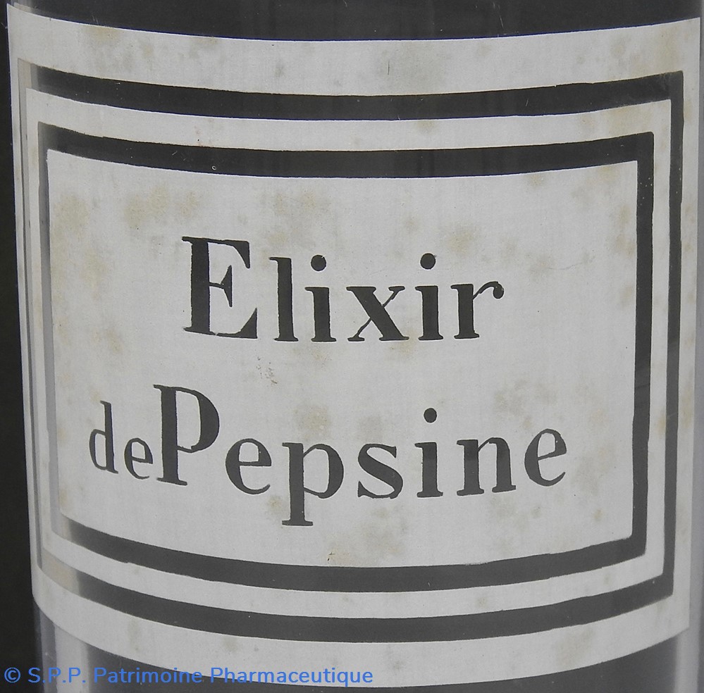 Flacon en verre petit modèle étiquette blanche Pharmacie RAVASSE 2 science flacon en verre petit modele etiquette blanche pharmacie ravasse