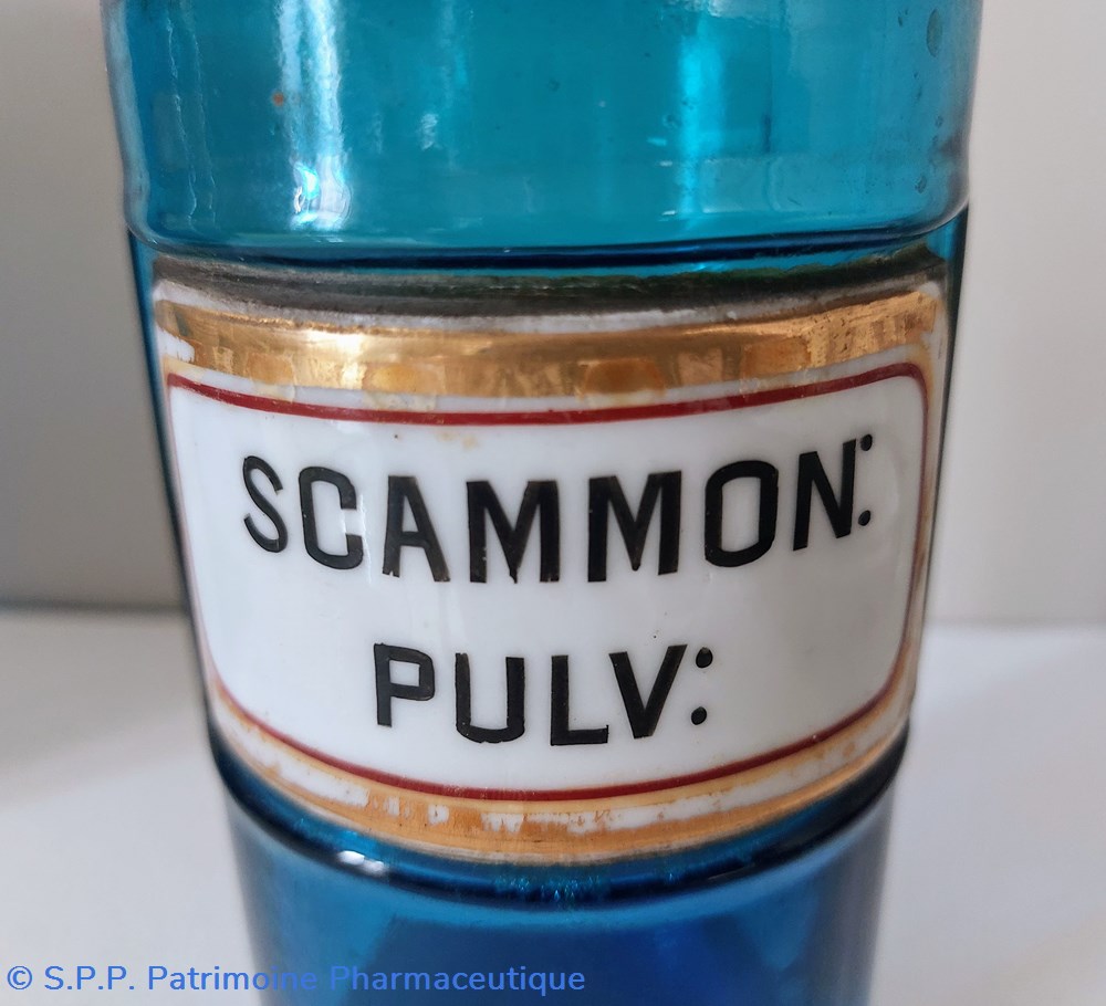 science pharmacie bleu etiq porcelaine scammon pulv