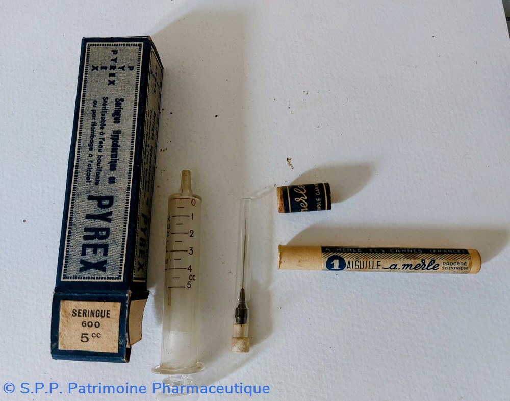 science pharmacie seringue hypodermique en pyrex