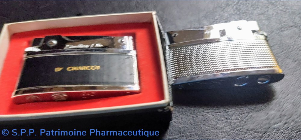 Dr CHARCOT / Briquets Bnathen- lite à gaz 4 objets publicitaires dr charcot briquets bnathen lite a gaz