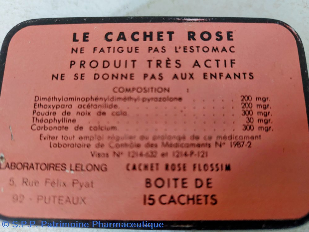 CACHET ROSE FLOSSIM/ 15 Cachets Lab Lelong 4 science pharmacie cachet rose flossim 15 cachets lab lelong