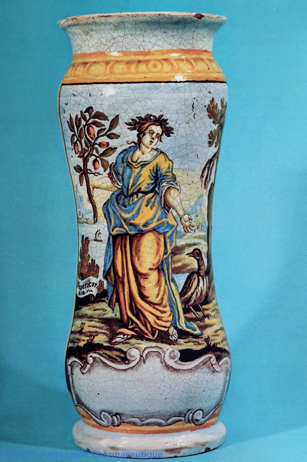 ROUSSEL N°34 ALBAREL - Castelli XVIII science pharmacie roussel n 34 albarel castelli xviii