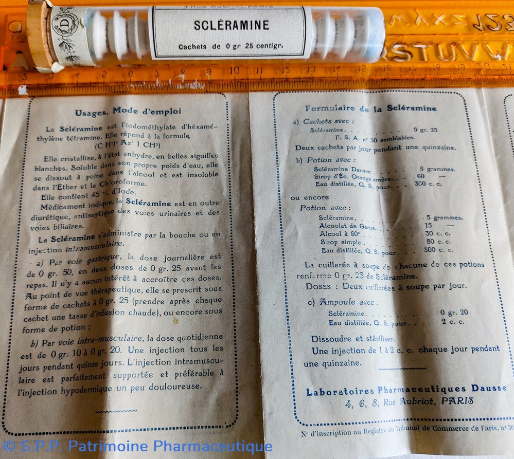 SCLÉRAMINE ( Cachets) 6 science scleramine cachets