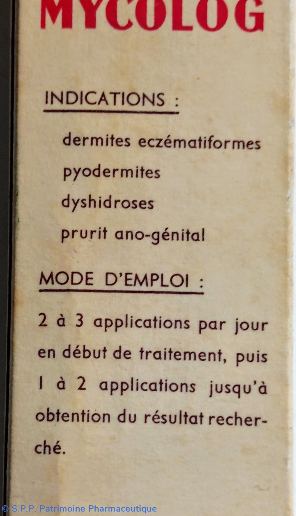 science pharmacie mycolog pommade squibb tube 10gr