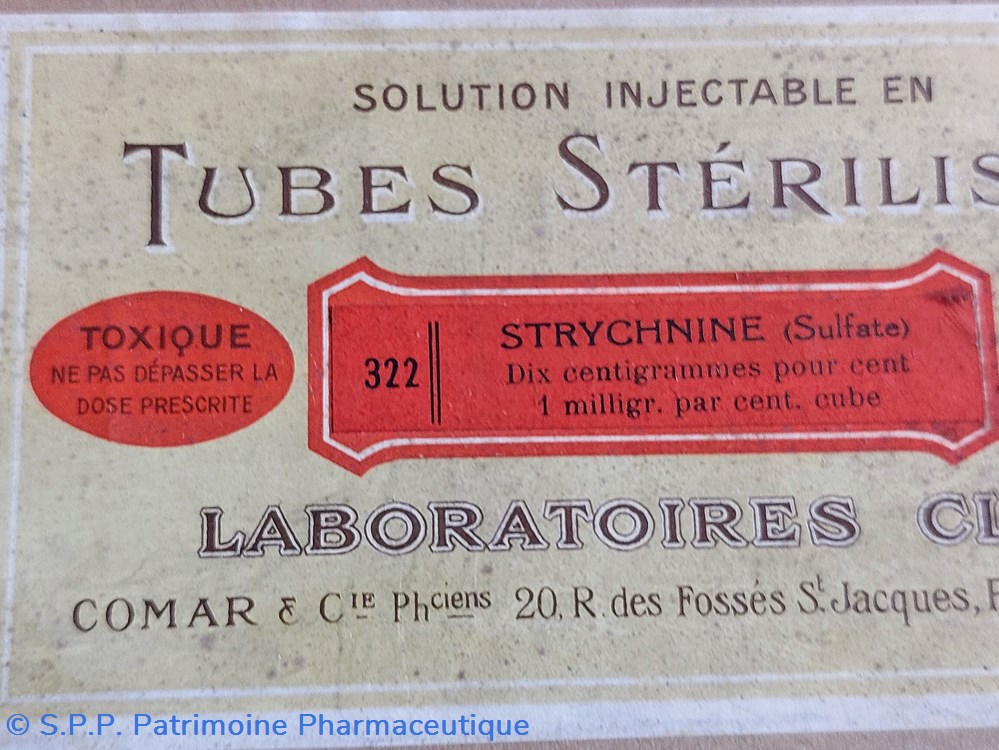 science pharmacie strychnine 50 tubes ampoules de 1 cc