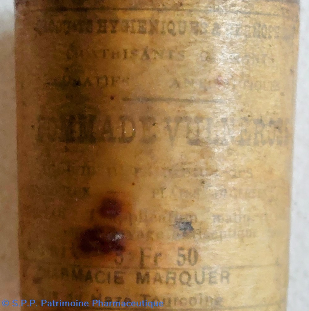 POMMADE VULNEROSE Phie MARQUER science pharmacie pommade vulnerose phie marquer