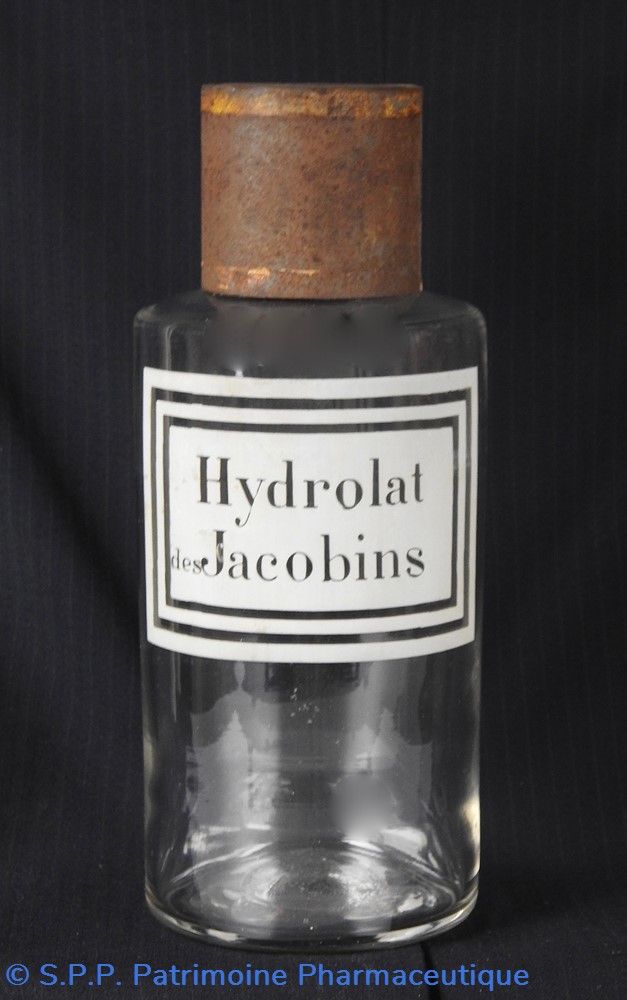 science flacon en verre grand modele etiquette blanche pharmacie ravasse