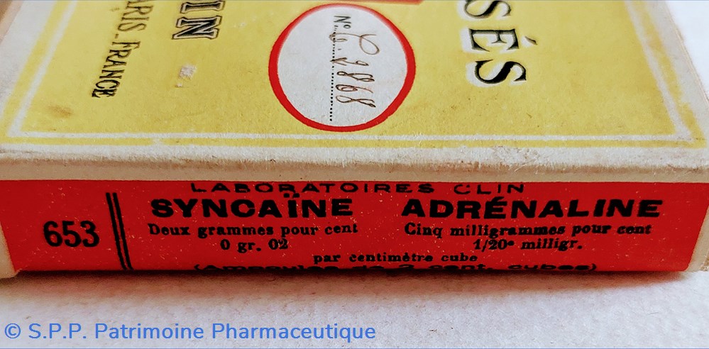 SYNCAÏNE ADRÉNALINE - CLIN 653 3 science pharmacie syncaine adrenaline clin 653