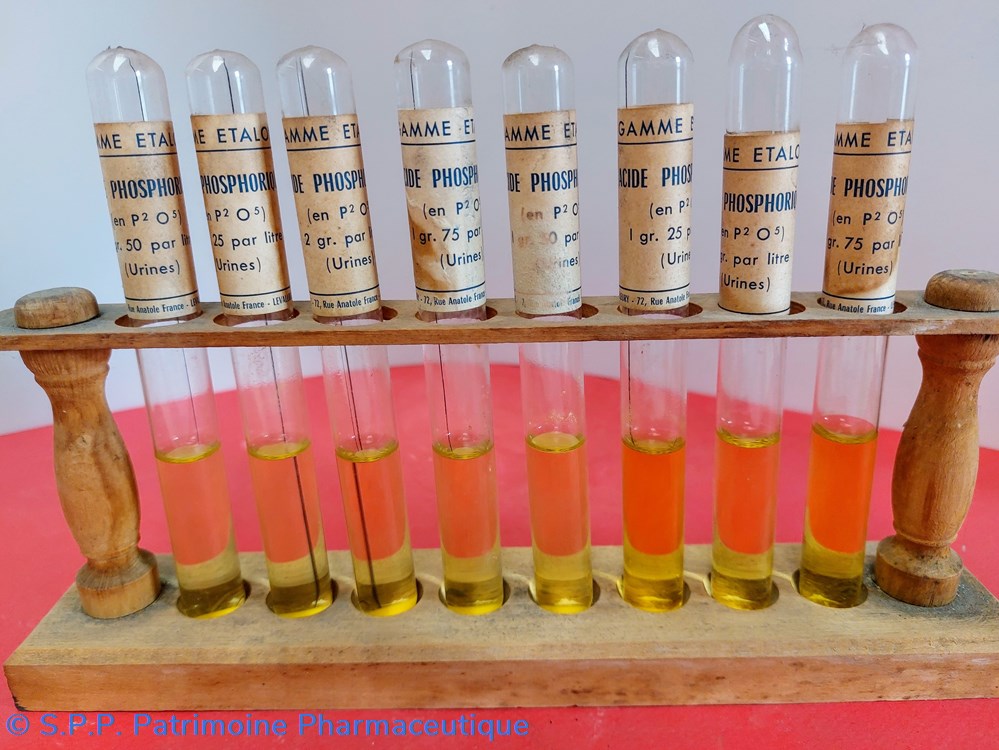 Tubes - gamme étalon Acide Phosphorique science pharmacie tubes gamme etalon acide phosphorique