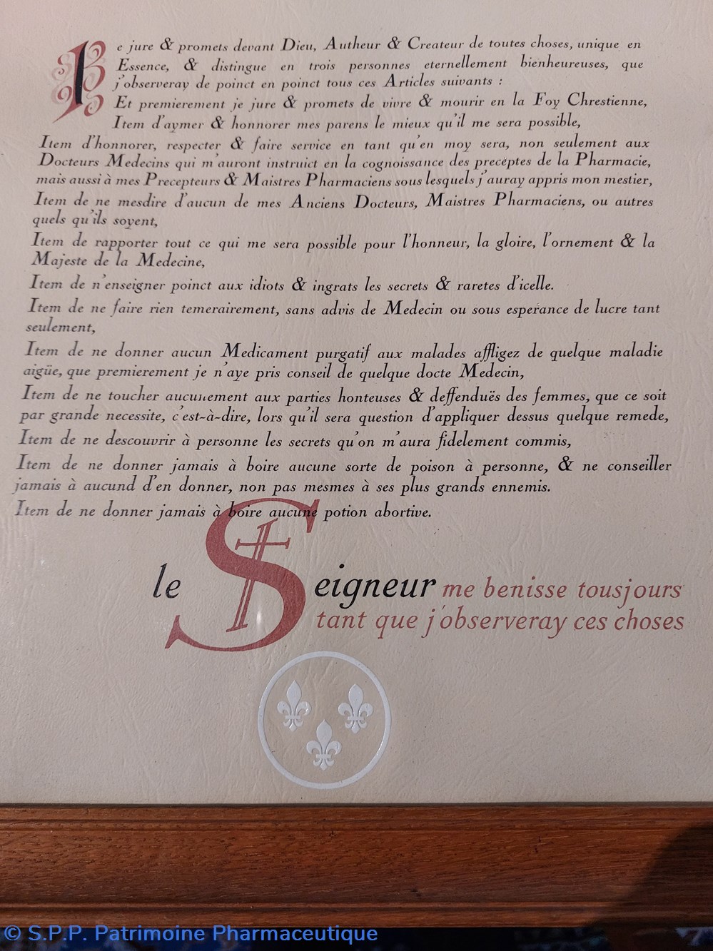 Affiche " Serment des Apothicaires Chretiens " 3 documents anciens affiche serment des apothicaires chretiens