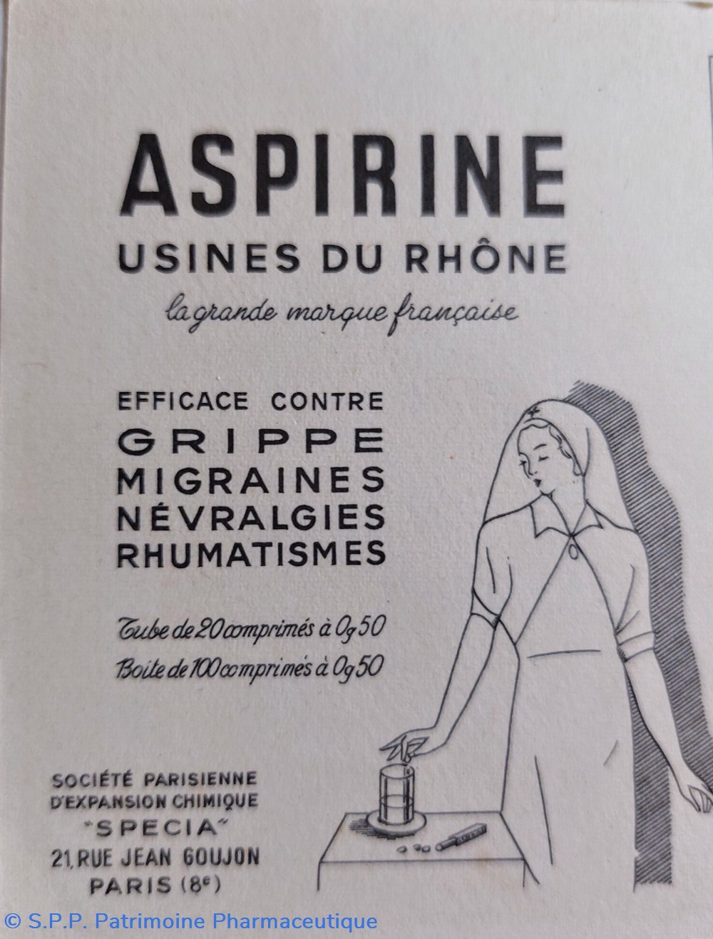 Carte de pesée Aspirine Usine du Rhône 3 objets publicitaires carte de pesee aspirine usine du rhone