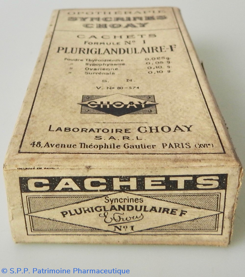 SYNCRINES Opothérapie Choay Pluriglandulaire-F 3 science pharmacie syncrines opotherapie choay pluriglandulaire f