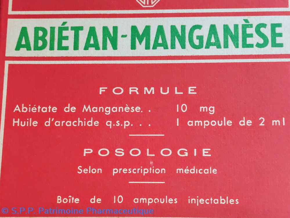 ABIÉTAN- MANGANÈSE 10 Ampoules BYLA 4 science pharmacie abietan manganese 10 ampoules byla