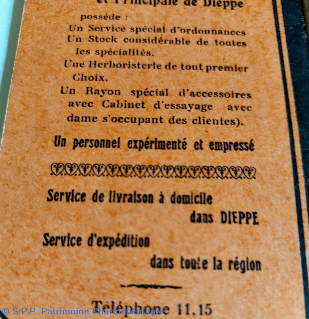 Carnet Pharmacie Centrale et principale Dieppe 4 objets publicitaires carnet pharmacie centrale et principale dieppe