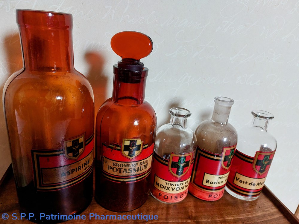 science pharmacie etiquette rouge vert de methyle