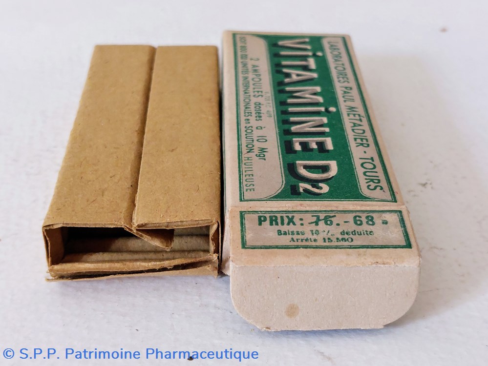 VITAMINE D2 / Ampoules P. Métadier 6 science pharmacie vitamine d2 ampoules p metadier
