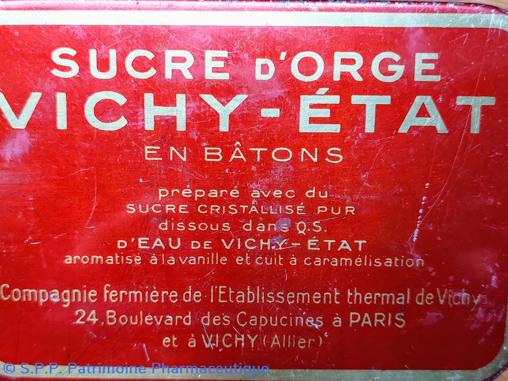 SUCRE D'ORGE VICHY - ETAT ( bâtons) 4 science sucre orge vichy etat batons