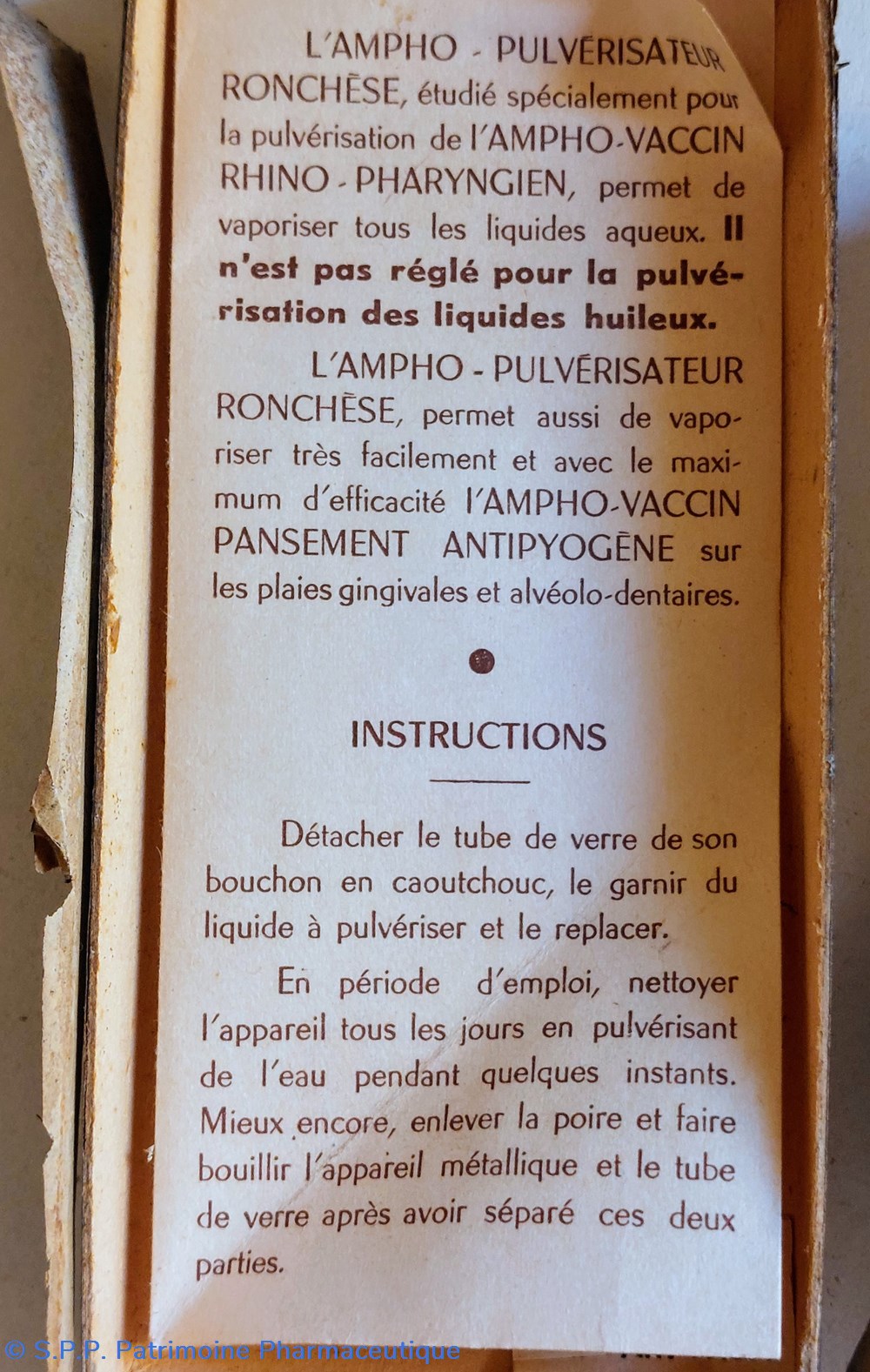 science pharmacie ampho pulverisateur ronchese