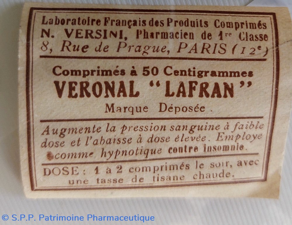VÉRONAL LAFRAN ( COMPRIMÉS) 7 science veronal lafran comprimes