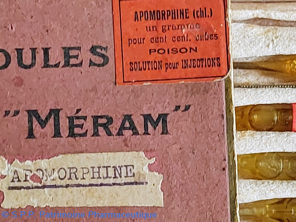 APOMORPHINE Ampoules MERAM 8 science pharmacie apomorphine ampoules meram