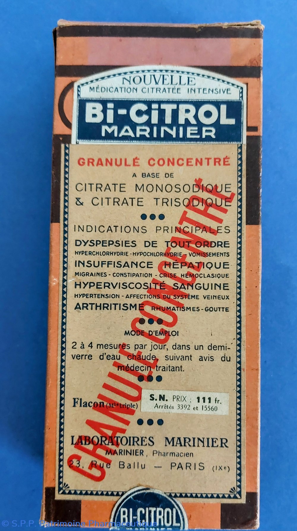 science pharmacie bi citrol marinier granule concentre