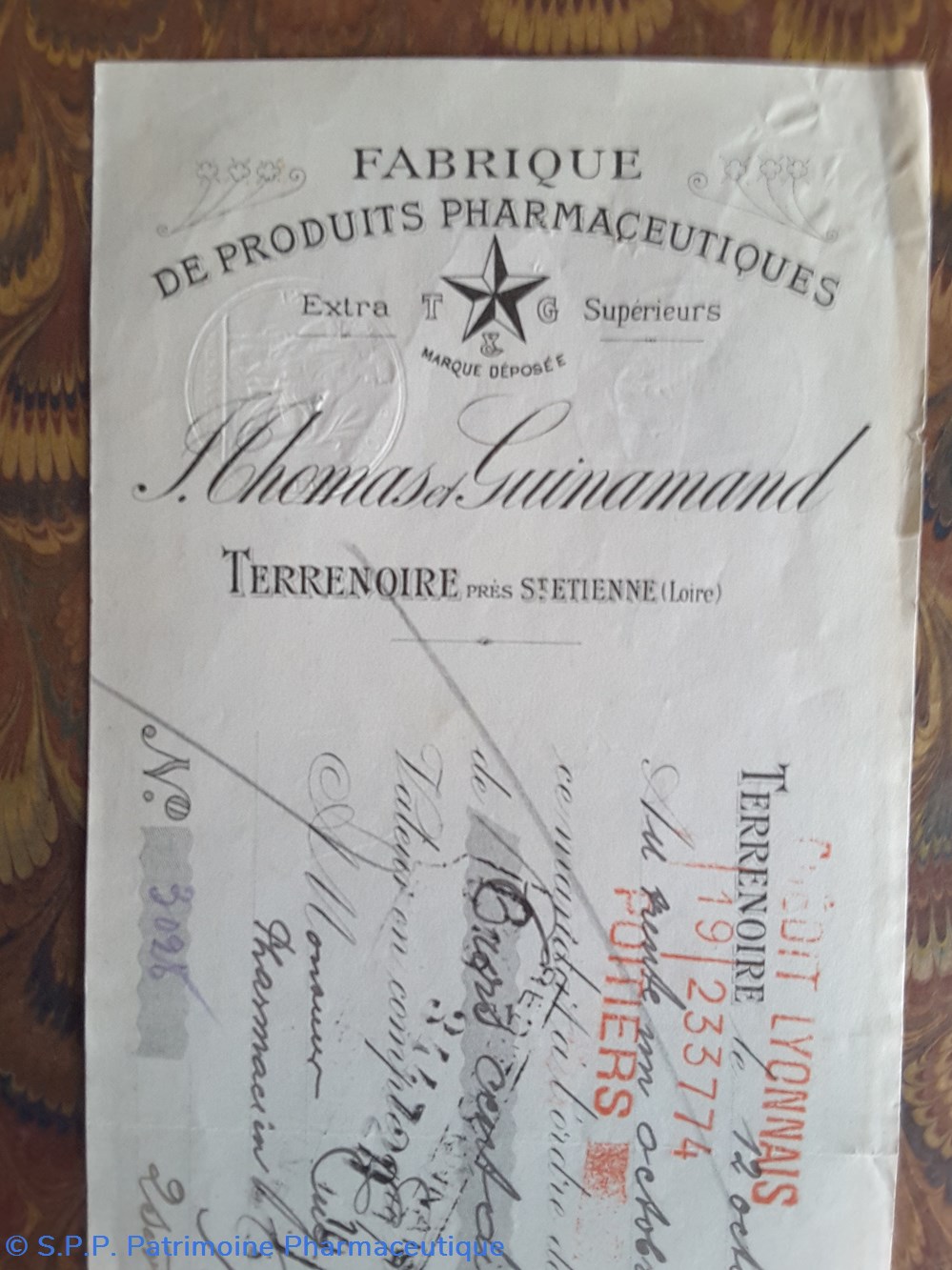 Lettre de change Thomas Guinamand 12 octobre 1917 3 documents anciens lettre de change thomas guinamand 12 octobre 1917