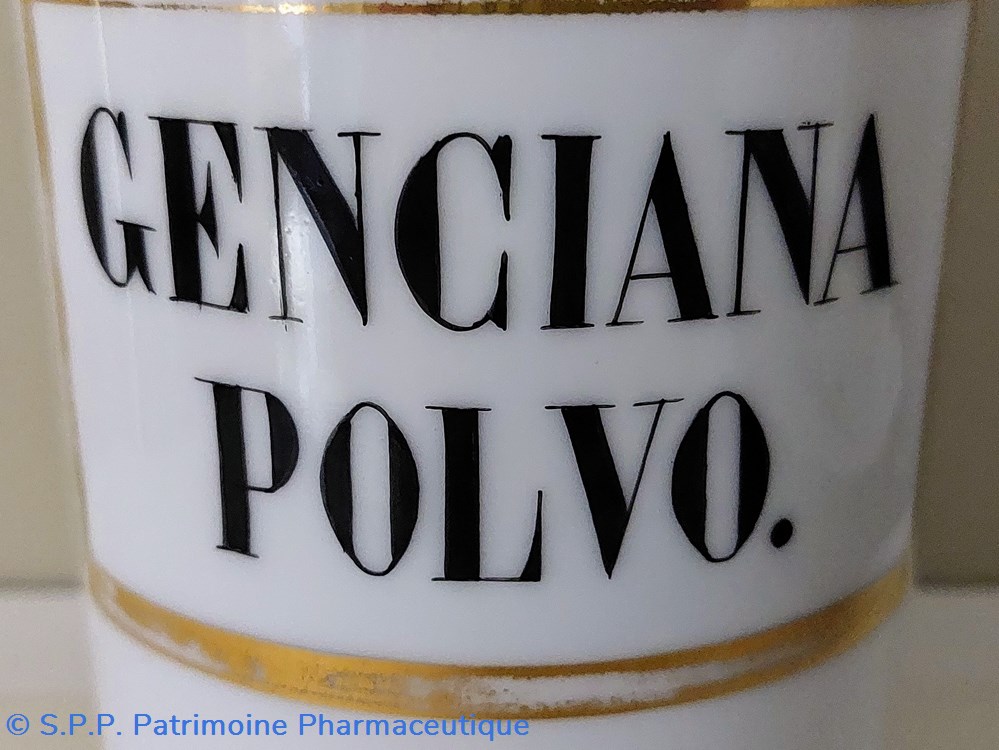 science pot de pharmacie genciana polvo