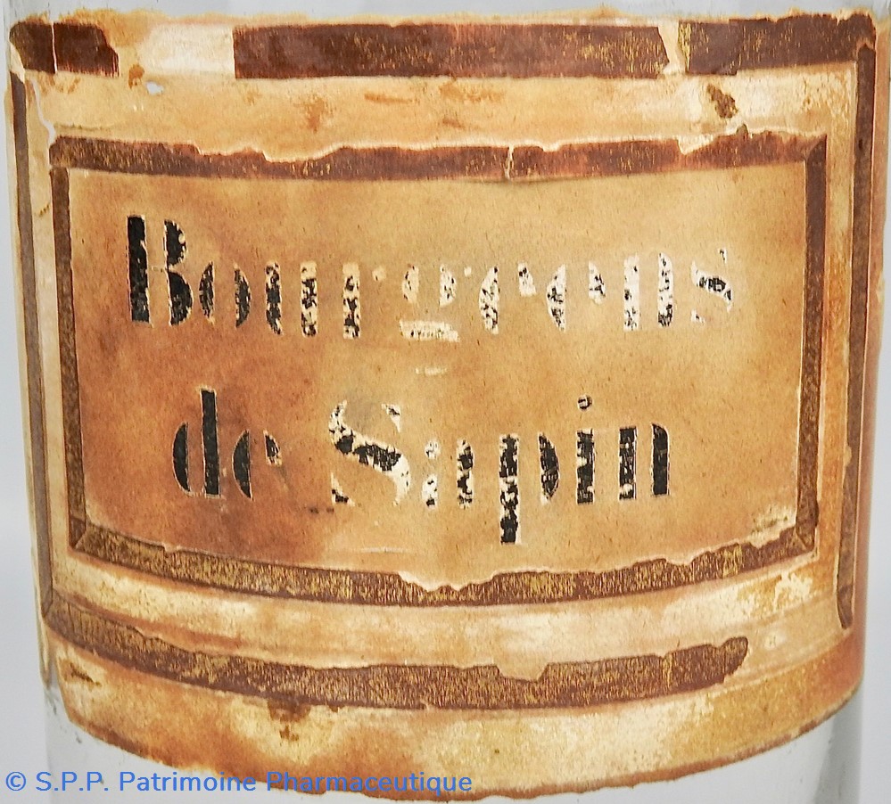 Flacon en verre Herboristerie très grand modèle Pharmacie RAVASSE 2 science flacon en verre herboristerie tres grand modele pharmacie ravasse
