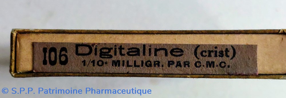 DIGITALINE ( Crist) Ampoules 1 cmc MERAM 3 science pharmacie digitaline crist ampoules 1 cmc meram
