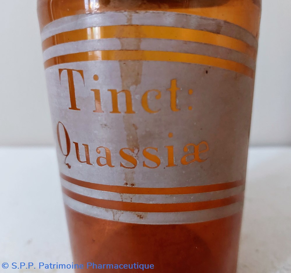 Tinct : Quassiae- Flacon en verre ambré 2 science pharmacie tinct quassiae flacon en verre ambre