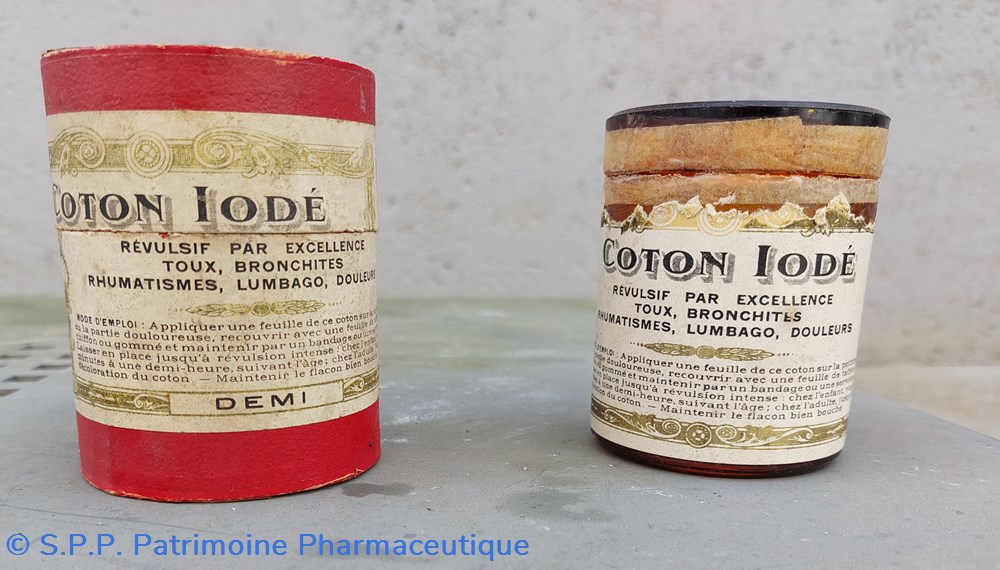 Coton Iodé 7 science pharmacie coton iode