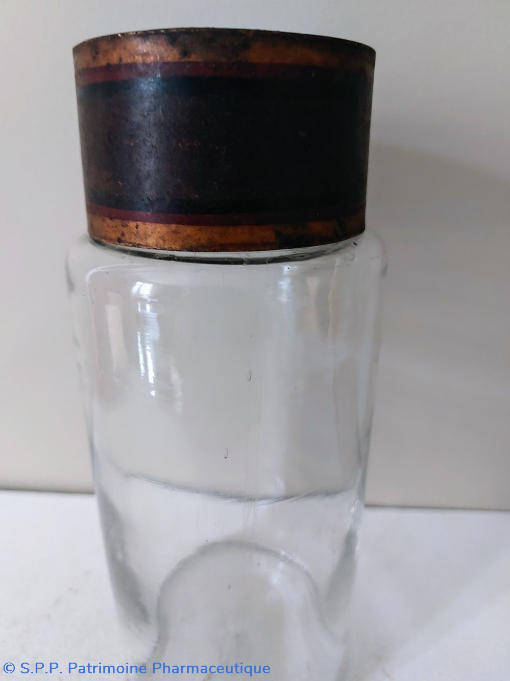 science 20 pot de pharmacie en verre blanc