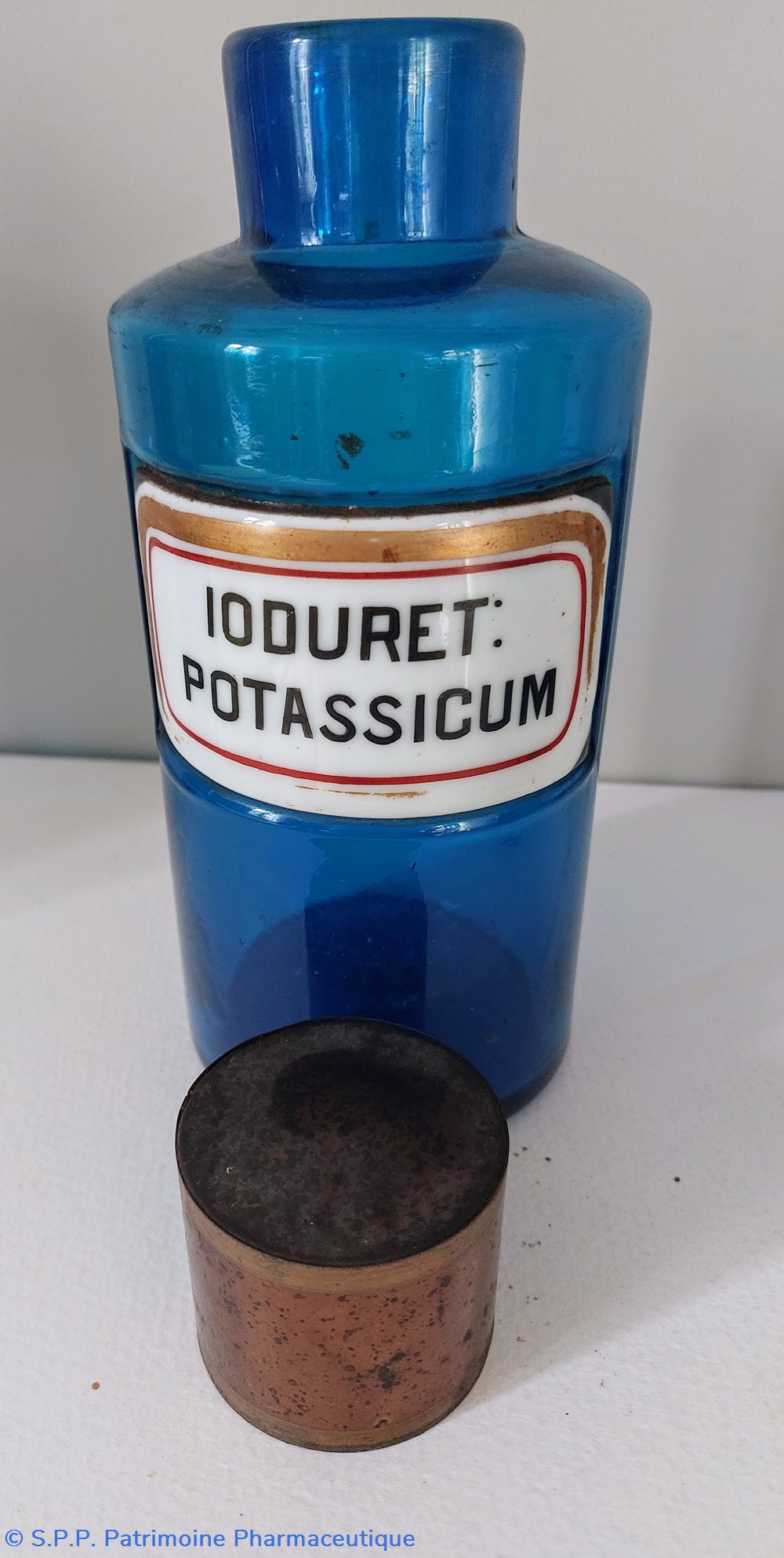 science pharmacie bleu etiq porcelaine ioduret potassicum