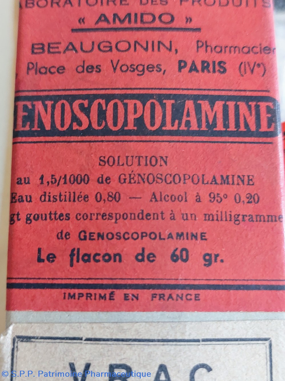 science pharmacie genoscopolamine flacon 60 grs