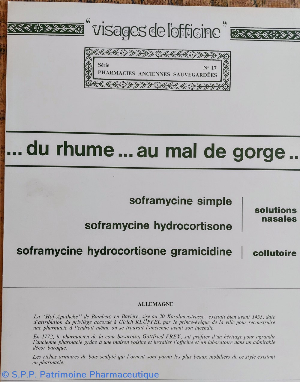 science pharmacie apothicaire en allemagne lab roussel n17