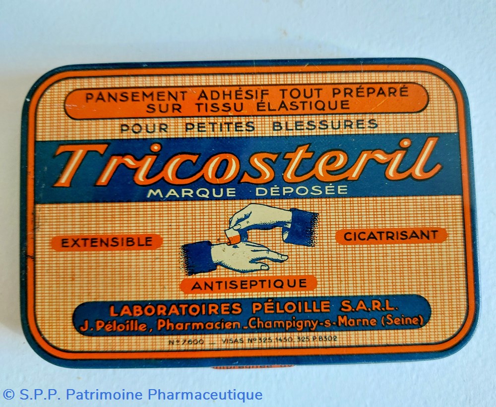 science pharmacie tricosteril boite metal