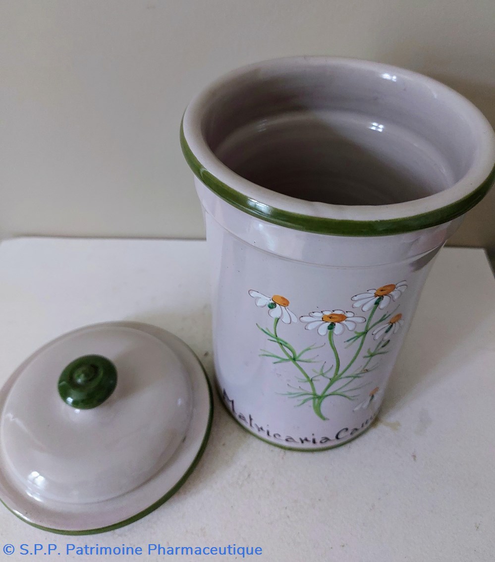 objets publicitaires pot de pharmacie klorane matricaria camomilla