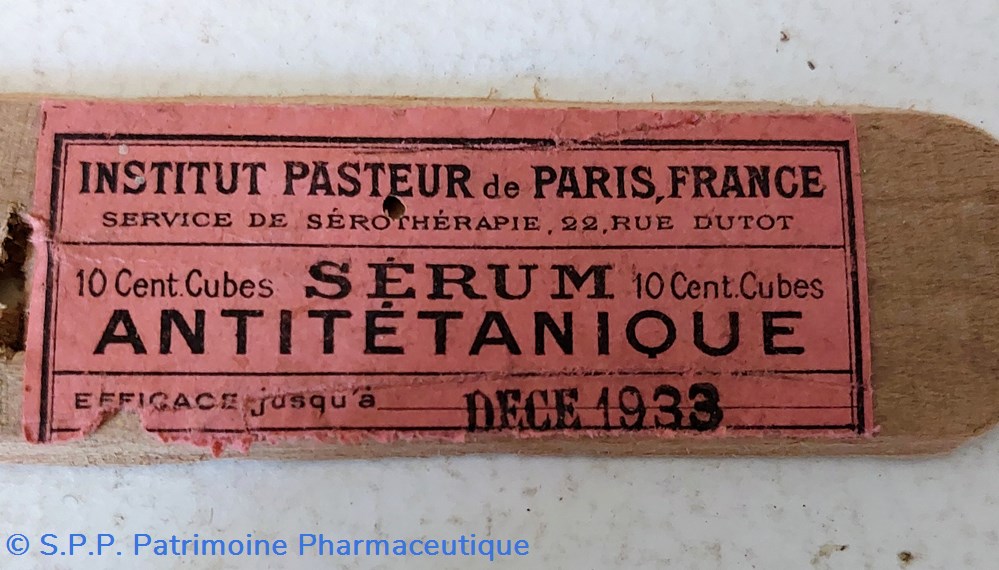 science pharmacie serum antitetanique pasteur 10 cc