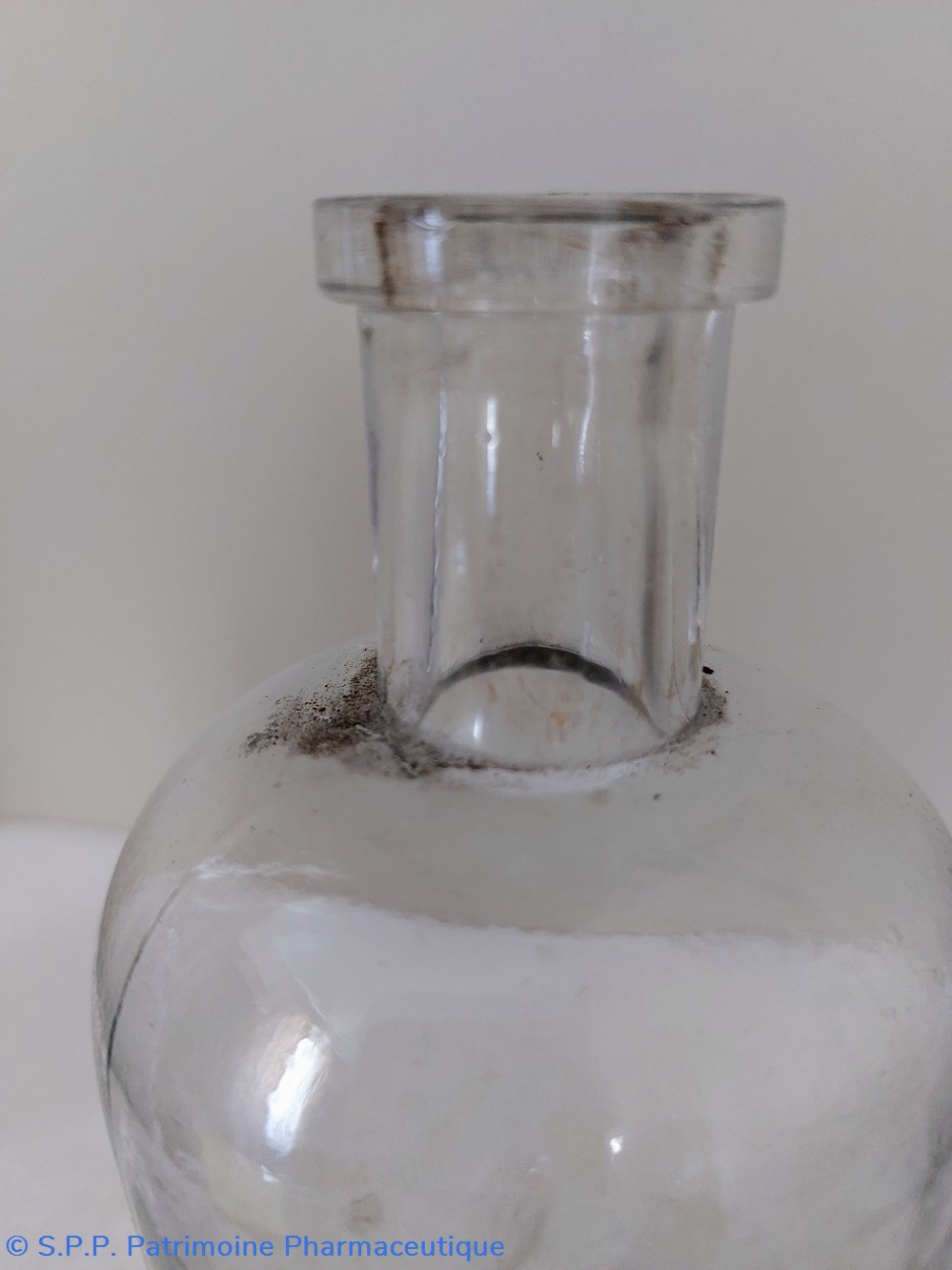 science pharmacie bouteille en verre blanc 18 cm