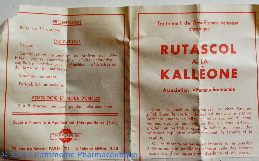 RUTASCOL à la KALLÉONE dragées Théraplix 5 science pharmacie rutascol a la kalleone dragees theraplix